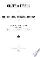 Bollettino ufficiale del Ministero dell'istruzione pubblica