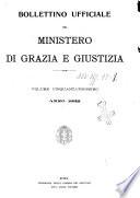 Bollettino ufficiale del Ministero della giustizia e degli affari di culto