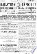 Bollettino ufficiale del Ministero di grazia e giustizia