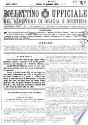 Bollettino ufficiale del Ministero di grazia e giustizia