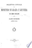Bollettino ufficiale del Ministero di Grazia, Giustizia e dei Culti
