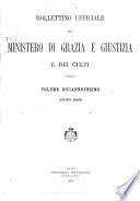 Bollettino ufficiale del Ministero di Grazia, Giustizia e dei Culti