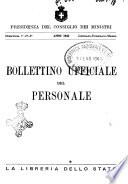 Bollettino ufficiale del personale