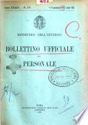 Bollettino ufficiale del personale