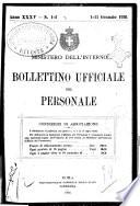 Bollettino ufficiale del personale