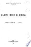 Bollettino ufficiale del personale