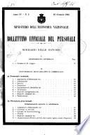 Bollettino ufficiale del personale