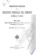 Bollettino ufficiale della Direzione generale del demanio e delle tasse