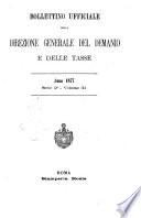 Bollettino ufficiale della Direzione generale del demanio e delle tasse