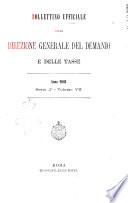 Bollettino ufficiale della Direzione generale del demanio e delle tasse