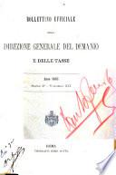 Bollettino ufficiale della Direzione generale del demanio e delle tasse