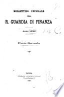 Bollettino ufficiale della r. Guardia di finanza
