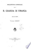 Bollettino ufficiale della r. Guardia di finanza