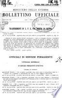 Bollettino ufficiale delle nomine, promozioni e destinazioni negli ufficiali e sottufficiali del R. esercito italiano e nel personale dell'amministrazione militare