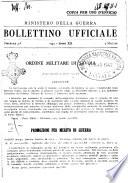 Bollettino ufficiale delle nomine, promozioni e destinazioni negli ufficiali e sottufficiali del R. esercito italiano e nel personale dell'amministrazione militare
