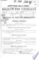 Bollettino ufficiale delle nomine, promozioni e destinazioni negli ufficiali e sottufficiali del R. esercito italiano e nel personale dell'amministrazione militare