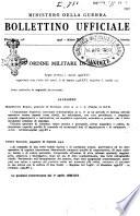 Bollettino ufficiale delle nomine, promozioni e destinazioni negli ufficiali e sottufficiali del R. esercito italiano e nel personale dell'amministrazione militare