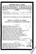 Bollettino ufficiale delle nomine, promozioni e destinazioni negli ufficiali e sottufficiali del R. esercito italiano e nel personale dell'amministrazione militare