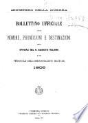 Bollettino ufficiale delle nomine, promozioni e destinazioni negli uffiziali dell'esercito italiano e nel personale dell'amministrazione militare