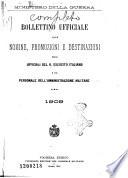 Bollettino ufficiale delle nomine, promozioni e destinazioni negli uffiziali dell'esercito italiano e nel personale dell'amministrazione militare