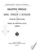Bollettino ufficiale delle nomine, promozioni e destinazioni negli uffiziali dell'esercito italiano e nel personale dell'amministrazione militare