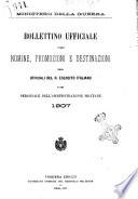 Bollettino ufficiale delle nomine, promozioni e destinazioni negli uffiziali dell'esercito italiano e nel personale dell'amministrazione militare
