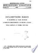 Bollettino ufficiale delle nomine, promozioni e destinazioni negli uffiziali dell'esercito italiano e nel personale dell'amministrazione militare