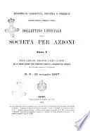 Bollettino ufficiale delle società per azioni. Situazioni mensili dei conti delle società aventi per principale oggetto l'esercizio del credito