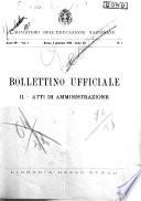 Bollettino ufficiale