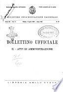 Bollettino ufficiale