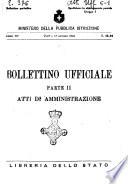 Bollettino ufficiale. Parte 2., Atti di amministrazione