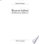 Bozzetti italiani dal manierismo al barocco