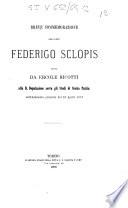 Breve commemorazione del conte Federigo Sclopis