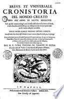 Breve e universale cronistoria del mondo creato sino all'annodi salute1668... dal M. R. Padre Timoteo da Termine di Sicilia,...