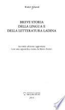 Breve storia della lingua e della letteratura ladina