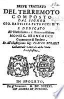 Breve trattato del Terremoto, etc