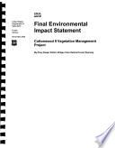 Bridger-Teton National Forest (N.F.), Cottonwood II Vegetation Management Project