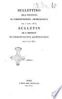 Bulletin de l'Institut de correspondance archeologique