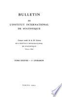 Bulletin de L'Institut International de Statistique