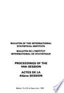 Bulletin de L'Institut International de Statistique