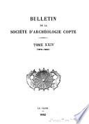 Bulletin de la Société d'archéologie copte