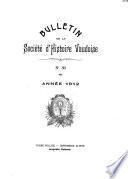 Bulletin de la Société d'histoire vaudoise