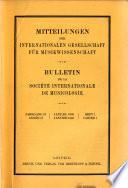 Bulletin de la Société internationale de musicologie