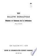 Bulletin signalétique