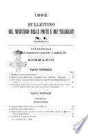 Bullettino del Ministero delle Poste e dei telegrafi