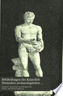 Bullettino dell'Imperiale istituto archeologico germanico, Sezione romana