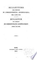 Bullettino dell'Instituto di corrispondenza archeologica