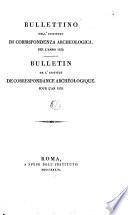 Bullettino dell'Instituto di corrispondenza archeologica