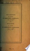 Bullettino dell'Instituto di Corrispondenza Archeologica
