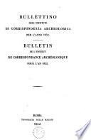 Bullettino dell'Instituto di corrispondenza archeologica